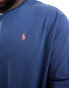 Фото #4 товара Polo Ralph Lauren Big & Tall icon logo t-shirt in mid blue