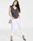 Women's V-Neck Ruched-Shoulder Top, Created for Macy's