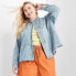 Фото #2 товара Women's Peplum Denim Jacket - Future Collective with Gabriella Karefa-Johnson