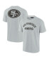 ფოტო #2 პროდუქტის Men's and Women's Gray San Francisco 49ers Super Soft Short Sleeve T-shirt