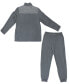 Фото #2 товара Women's Polar Fleece Sweatshirt Top Jogger Bottom Matching Set, 2 Piece