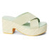 Фото #2 товара BEACH by Matisse Nellie Platform Womens Green Casual Sandals NELLIE-333