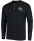 Фото #4 товара Men's Black Baltimore Ravens Maverick Thermal Henley Long Sleeve T-shirt