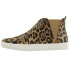 COCONUTS by Matisse Love Worn Leopard High Top Womens Brown Sneakers Casual Sho