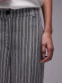 Фото #5 товара Topshop Tall stripe low slung linen trousers in multi