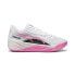 Фото #1 товара Puma All-Pro Nitro 30968901 Mens White Leather Athletic Basketball Shoes