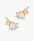 ფოტო #4 პროდუქტის White Topaz 14K Gold-Plated Vermeil Elora Earrings