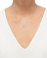 ფოტო #3 პროდუქტის Diamond Circle Pendant Necklace (1/10 ct. t.w.) in 10k White Gold