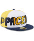 Фото #1 товара Men's White, Navy Indiana Pacers Back Half 9FIFTY Fitted Hat