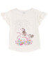 Baby Floral Horse Flutter Tee 3M
