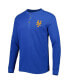 Фото #5 товара Men's New York Mets Royal Maverick Long Sleeve T-shirt