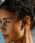 "14k Gold" Olive Biwa Imitation Pearl Stud Earrings