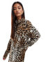 Фото #2 товара JDY mini shirt dress in leopard print