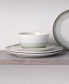 Colorscapes Layers 12 Piece Coupe Dinnerware Set