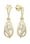 Timeless gold earrings with crystals 745 239 001 00907 0000000