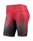 Фото #2 товара Women's Red Tampa Bay Buccaneers Gradient Biker Shorts