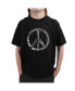 Big Boy's Word Art T-shirt - PEACE, LOVE, & MUSIC