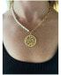 Фото #2 товара Rivka Friedman pearl & Chain Medallion Drop Necklace