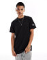 Фото #1 товара Calvin Klein Jeans badge waffle t-shirt in black