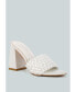 ფოტო #3 პროდუქტის Women's Lust Look Braided Satin Block Sandals