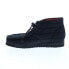 Фото #10 товара Clarks Wallabee Boot 26168801 Mens Black Canvas Lace Up Chukkas Boots