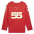 Puma Sf Team Hockey Crew Neck Long Sleeve Jersey Mens Red 76360702