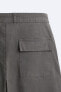 Textured ripstop trousers