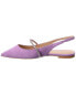 Фото #2 товара Stuart Weitzman Crystalline Suede Slingback Flat Women's