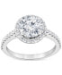 Фото #4 товара Certified Lab Grown Diamond Halo Engagement Ring (2-1/2 ct. t.w.) in 14k Gold