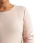 ფოტო #3 პროდუქტის Plus Size Stretch Long-Sleeve Tee