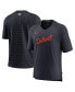 ფოტო #1 პროდუქტის Men's Navy Detroit Tigers Authentic Collection Pregame Raglan Performance V-Neck T-shirt