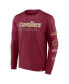 Men's Wine Cleveland Cavaliers Baseline Long Sleeve T-shirt