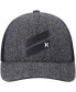 ფოტო #2 პროდუქტის Men's Heathered Black Icon Slash Trucker Snapback Hat