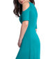 Фото #5 товара Women's Cut Out Shoulder A-Line Floor Length Dress