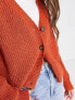 Barbour Devon cardigan in burnt orange