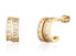 Delicate gold-plated hoop earrings with zircons SVLE1802XH2GO00