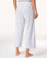 Women's Sleepwell Printed Knit Capri Pajama Pant Made with Temperature Regulating Technology