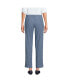 Petite Mid Rise Classic Straight Leg Chambray Ankle Pants