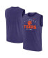 Men's Purple Clemson Tigers Primetime Legend Lock Up Performance Muscle Tank Top Фиолетовый, M - фото #1