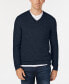 Фото #1 товара Мужской свитер из кашемира с V-образным вырезом Club Room, созданный для Macy's