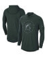 Фото #2 товара Men's Green Michigan State Spartans Campus Tri-Blend Performance Long Sleeve Hooded T-shirt