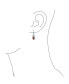 ფოტო #6 პროდუქტის Holiday Bridal Wedding AAA Cubic Zirconia Simulated Gemstone CZ Accent Ribbon Bow Oval Drop Chandelier Earrings For Women Lever back