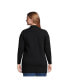 ფოტო #2 პროდუქტის Plus Size Fine Gauge Blazer Sweater
