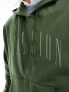 Фото #3 товара COLLUSION zip through hoodie with logo in green