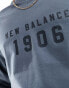 New Balance Iconic collegiate graphic long sleeve in grey