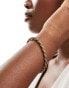 Фото #1 товара Neck On The Line 6mm gold plated stainless steel woven rope bracelet