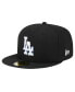 Фото #4 товара Men's Black Los Angeles Dodgers Raceway 59FIFTY Fitted Hat