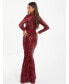 ფოტო #2 პროდუქტის Women's Sequin Evening Dress