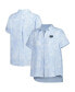 Фото #1 товара Women's Light Blue Florida Gators Legacy Leaves Camp Button-Up Shirt