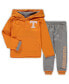 Фото #3 товара Toddler Boys Tennessee Orange, Heathered Gray Tennessee Volunteers Poppies Hoodie and Sweatpants Set